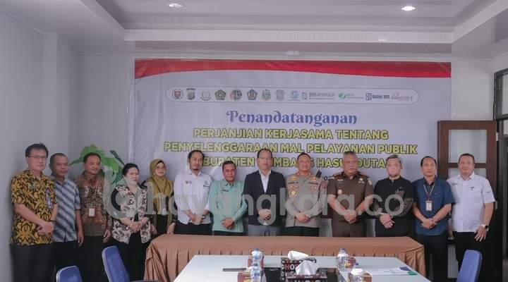 Pemkab Humbahas Tandatangani Kerjasama Dengan Instansi Vertikal Yang Bergabung di MPP