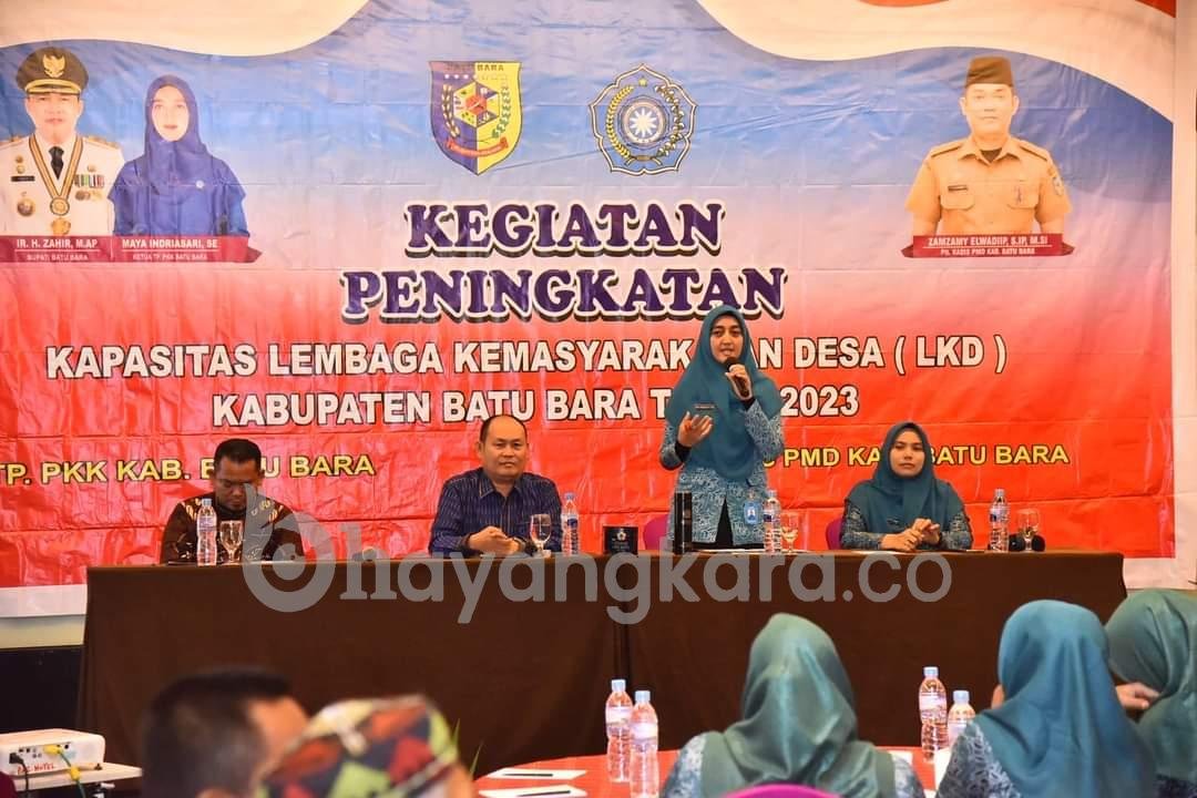 Ketua TP PKK Ny. Hj. Maya Indriasari Zahir Buka Kegiatan Kapasitas LKD. 