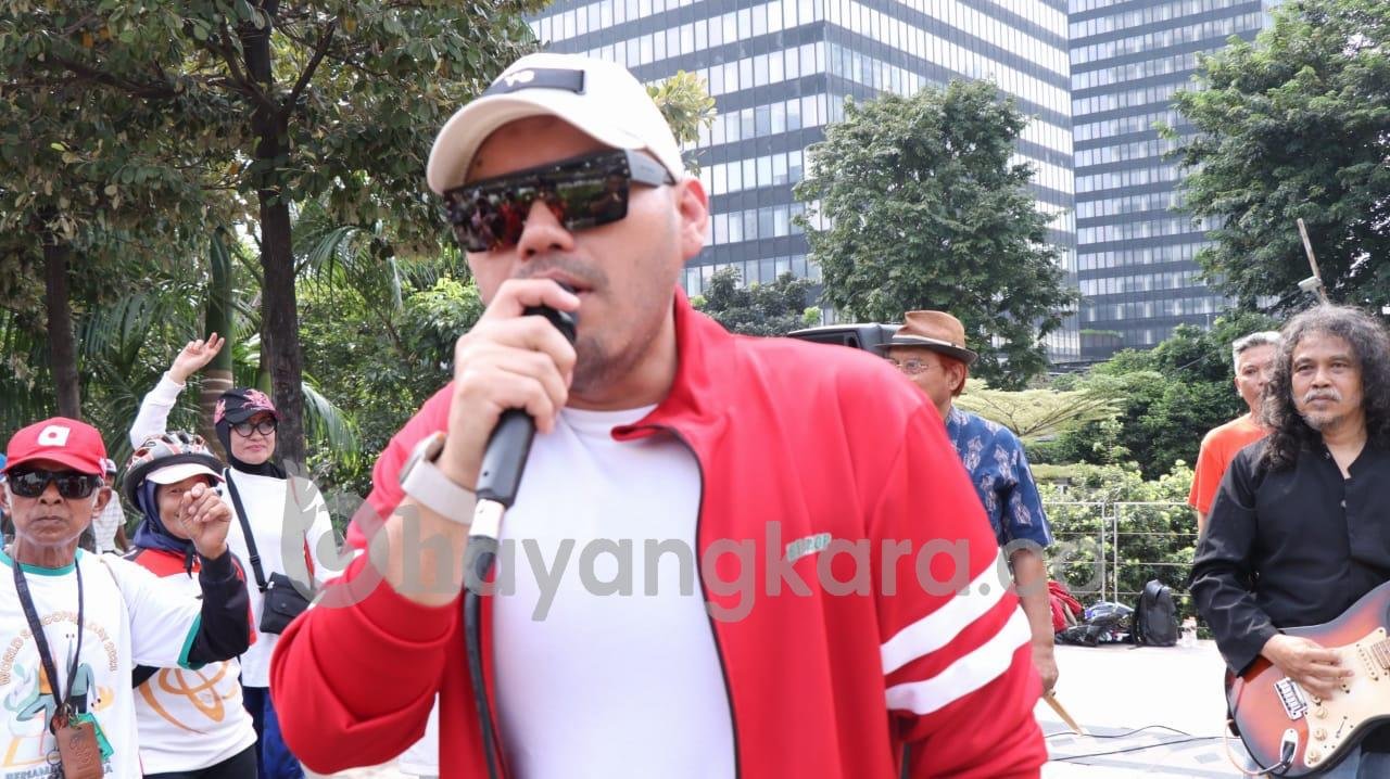 Group Musik The HMS Band Sosialisasikan Masalah BLBI Kepada Generasi Muda di CFD Jakarta