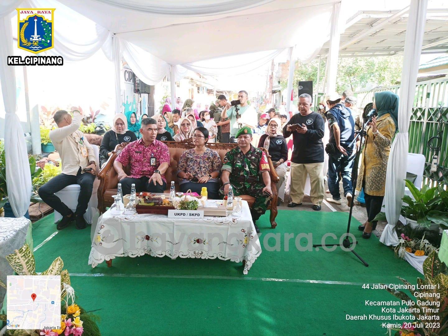 Motoring verifikasi lapangan Proklim Tingkat Nasional Tahun 2023 Kelurahan Cipinang