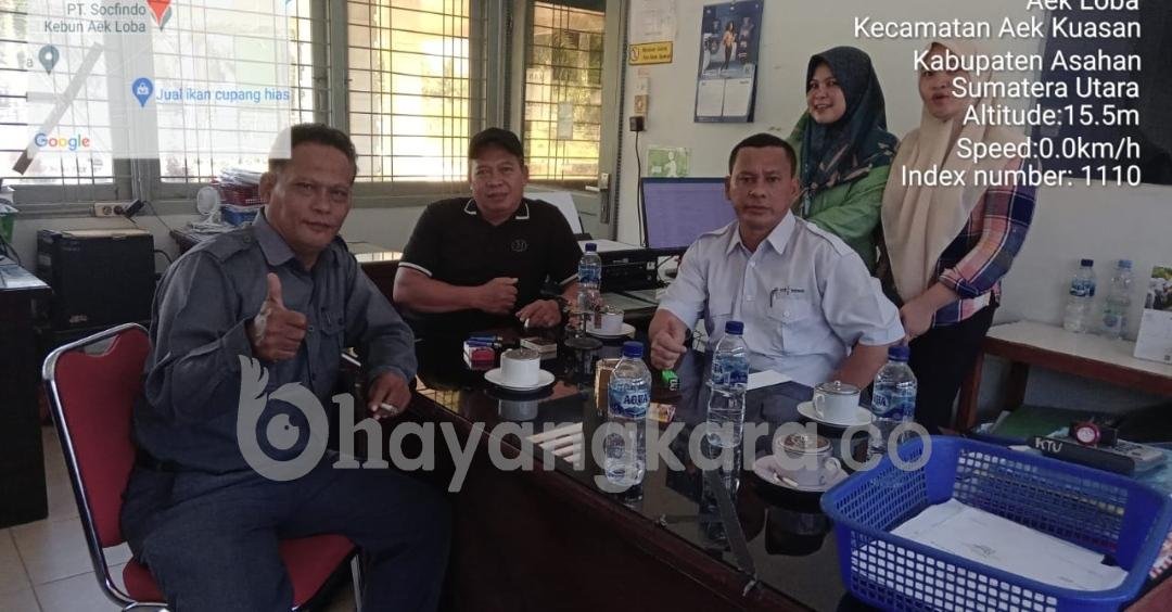 PT.Socfindo Kebun A.Loba Terima Kunjungan Kerja BPJS & Disnaker Asahan.