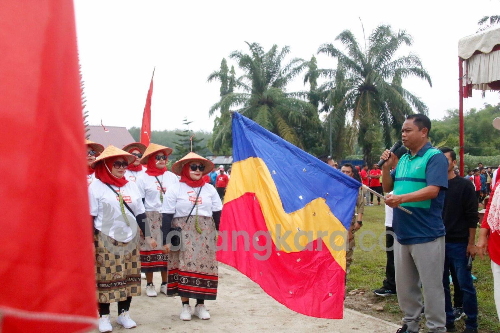 Meriahkan HUT ke-78 RI, Pemkab Sergai Gelar Gerak Jalan dan Senam Bersama