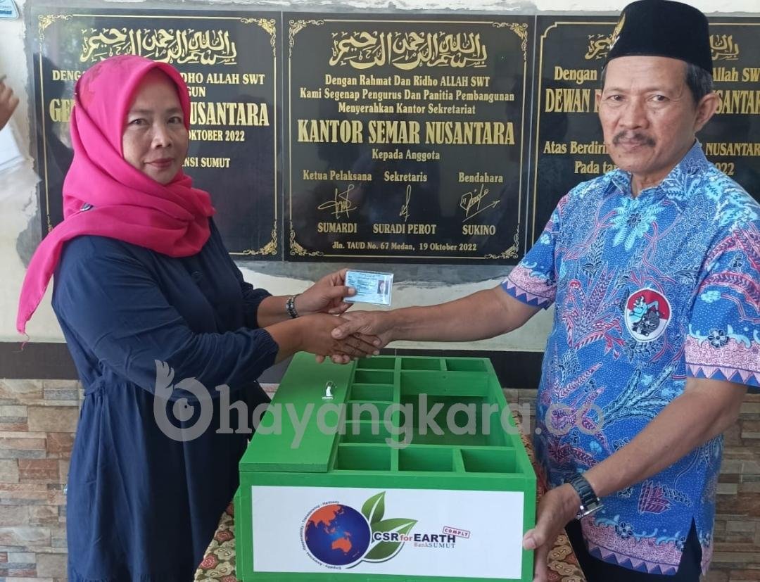 Bank Sumut Melalui Program CSR membagikan 93 unit Kotak Jamu Kepada Warga Semar Nusantara, Dewan Pakar “Semoga Menjadi Amal Jariyah”.