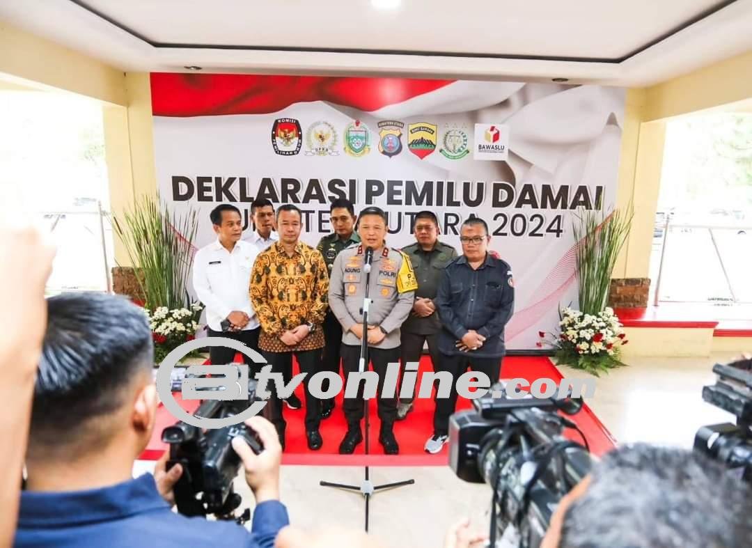 Deklarasi Pemilu Damai 2024, Kapoldasu : Wujudkan Pemilu Damai di Sumut