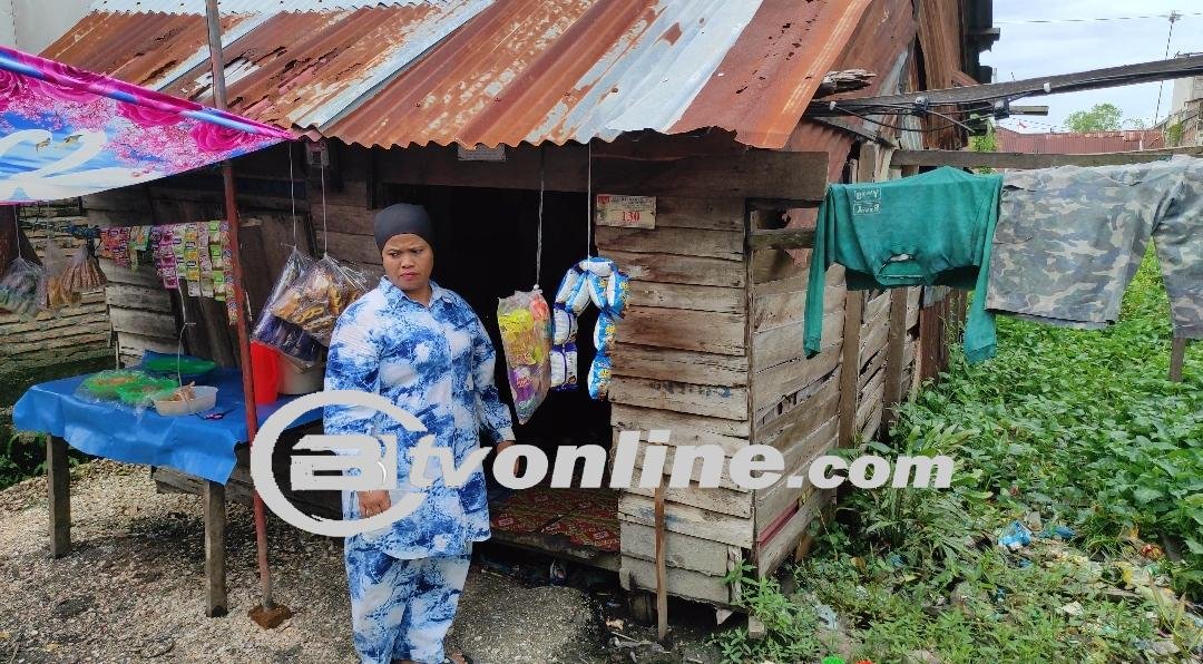 Keadaan Rumah Warga Jalan Solo Desa Suka Maju Kecamatan Tanjung Tiram Perlu Perhatian Pemkab Batu Bara. 