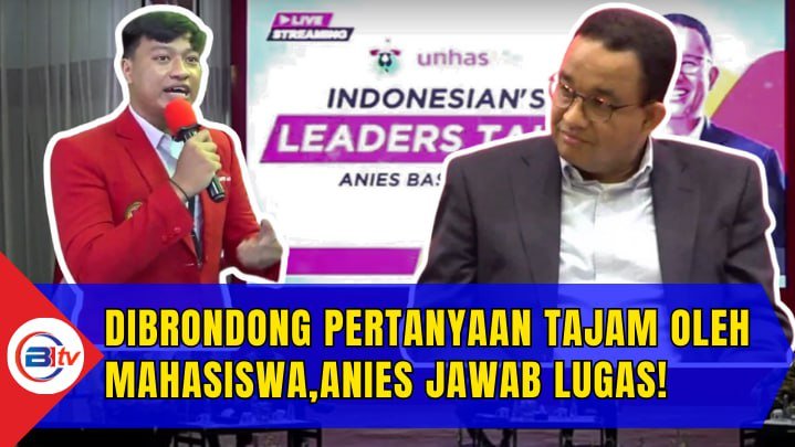Jawaban Menohok Anies Baswedan Dibrondong Pertanyaan Mahasiswa.