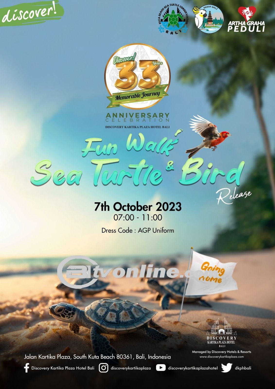 Di Awali Bakti Sosial Merayakan Ulang Tahun Ke 33 Discofery Kartika Plaza Hotel