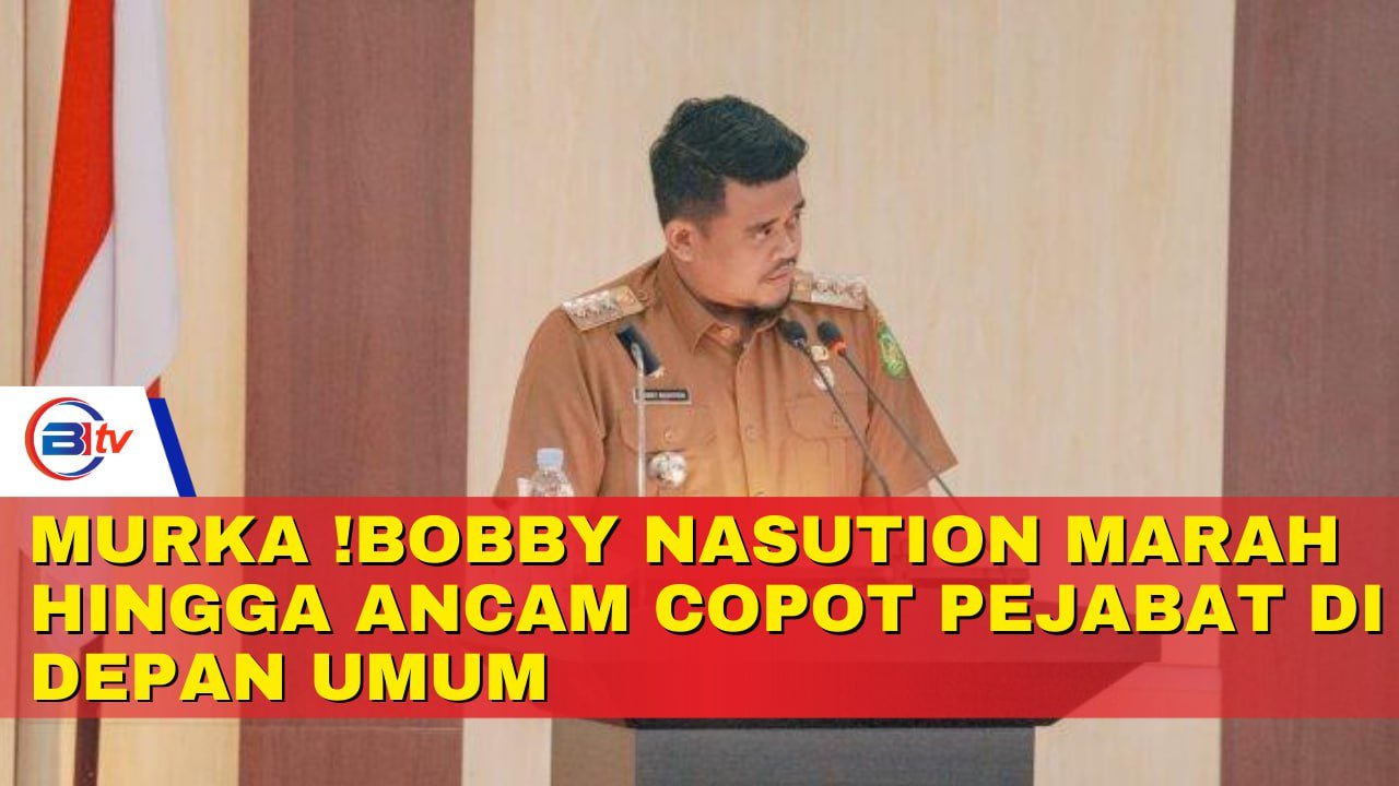 Murka !Bobby Nasution Marah hingga Ancam Copot Pejabat di Depan Umum