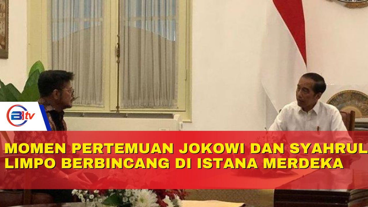 Momen Pertemuan Jokowi dan Syahrul Limpo Berbincang di Istana Merdeka