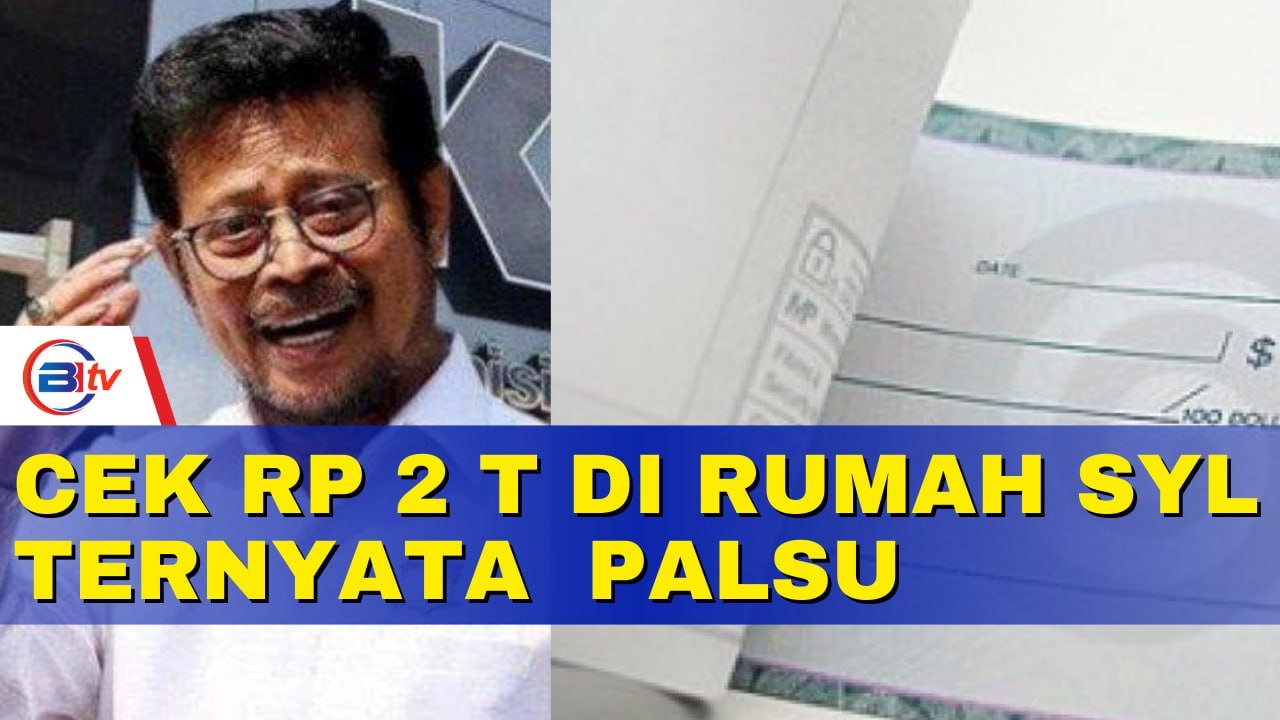 PPATK Ungkap Temuan Cek Rp 2 T di Rumah SYL Ternyata Palsu!