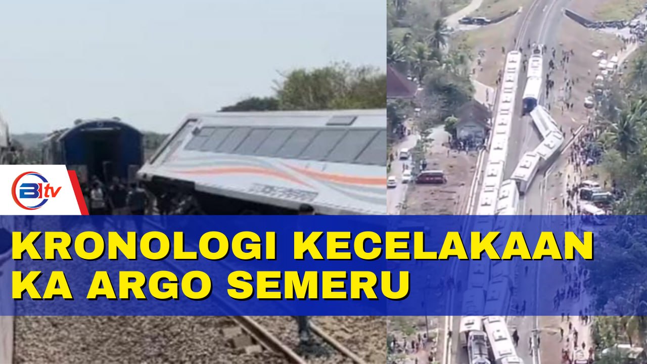 KA Argo Semeru Sempat Ditabrak Usai Anjlok oleh Kereta Api yang Melintas
