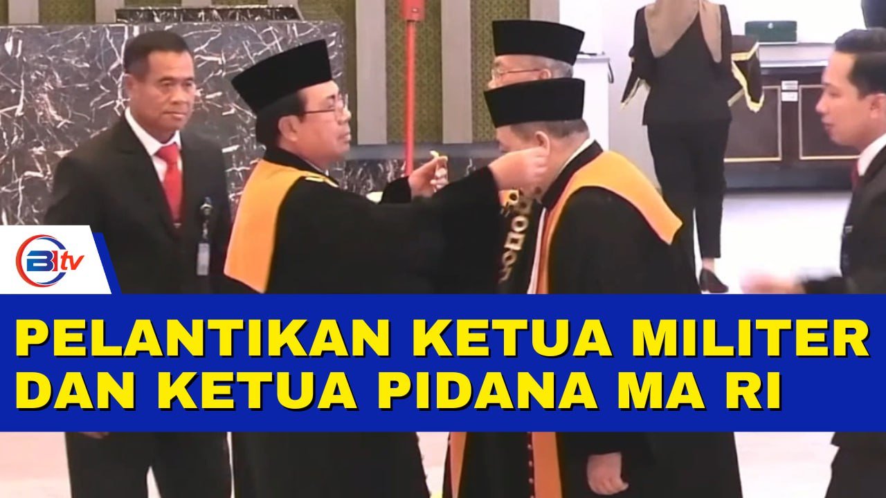 Momen!Pengambilan Sumpah dan Pelantikan Ketua Militer dan Ketua Pidana Mahkamah Agung RI