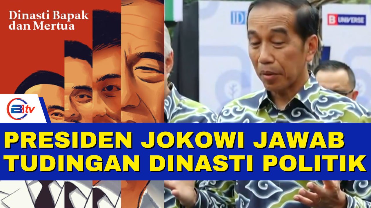 Presiden Jokowi Jawab Tudingan Dinasti Politik, Hubungan dengan PDIP Usai Gibran Jadi Cawapres