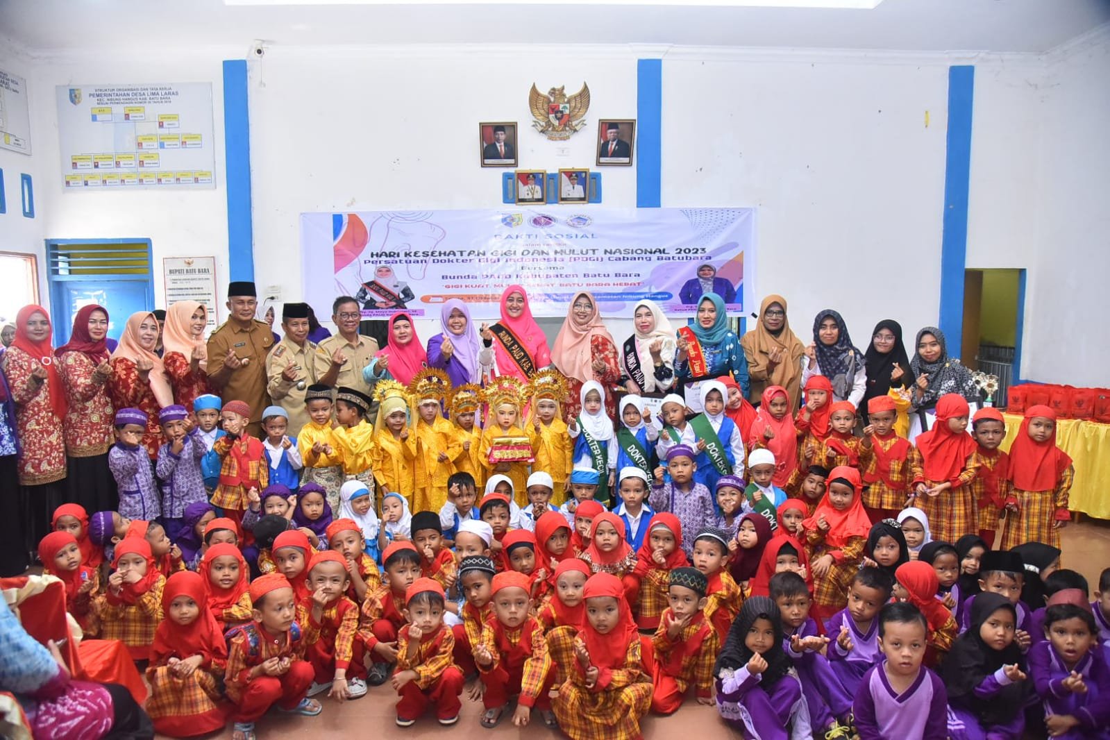 PDGI Cabang Batu Bara dan Bunda PAUD Gelar Bakti Sosial dalam Peringatan Hari Kesehatan Gigi dan Mulut Nasional 2023