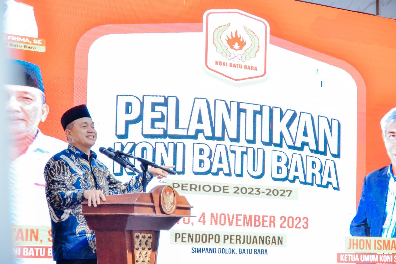 Pelantikan Pengurus KONI Batu Bara, Bupati Zahir Harap Lahirkan Atlet Hebat