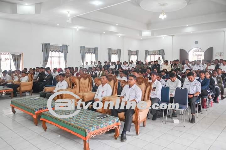 Bupati Humbahas Buka Sosialisasi Jaminan Sosial Bagi Perangkat Desa