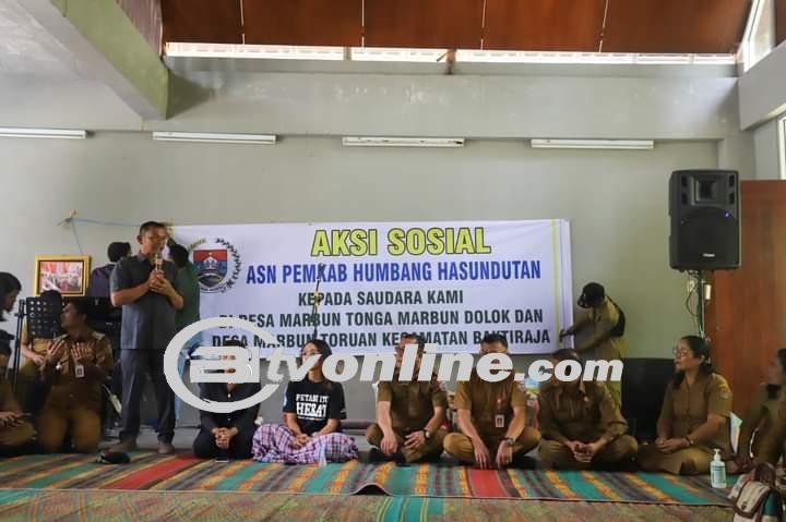 Aksi Sosial ASN Pemkab Humbahas di kecamatan Baktiraja