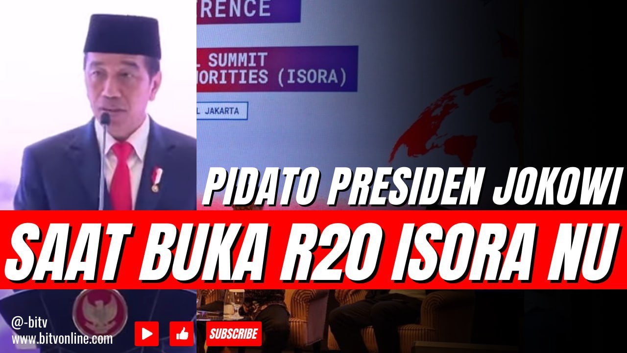 Presiden Jokowi Kecam Konflik Israel-Palestina Saat Buka R20 ISORA NU