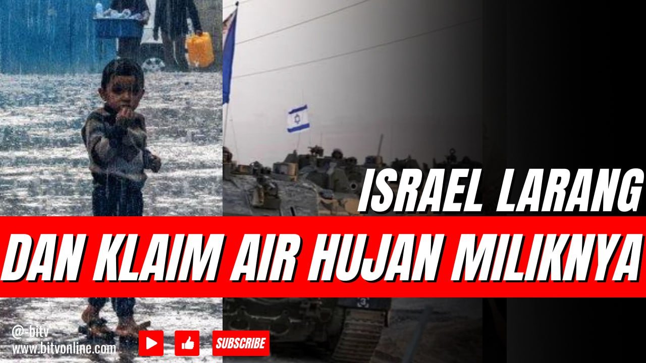 Sadis !Israel Larang Warga Palestina Kumpulkan Air Hujan