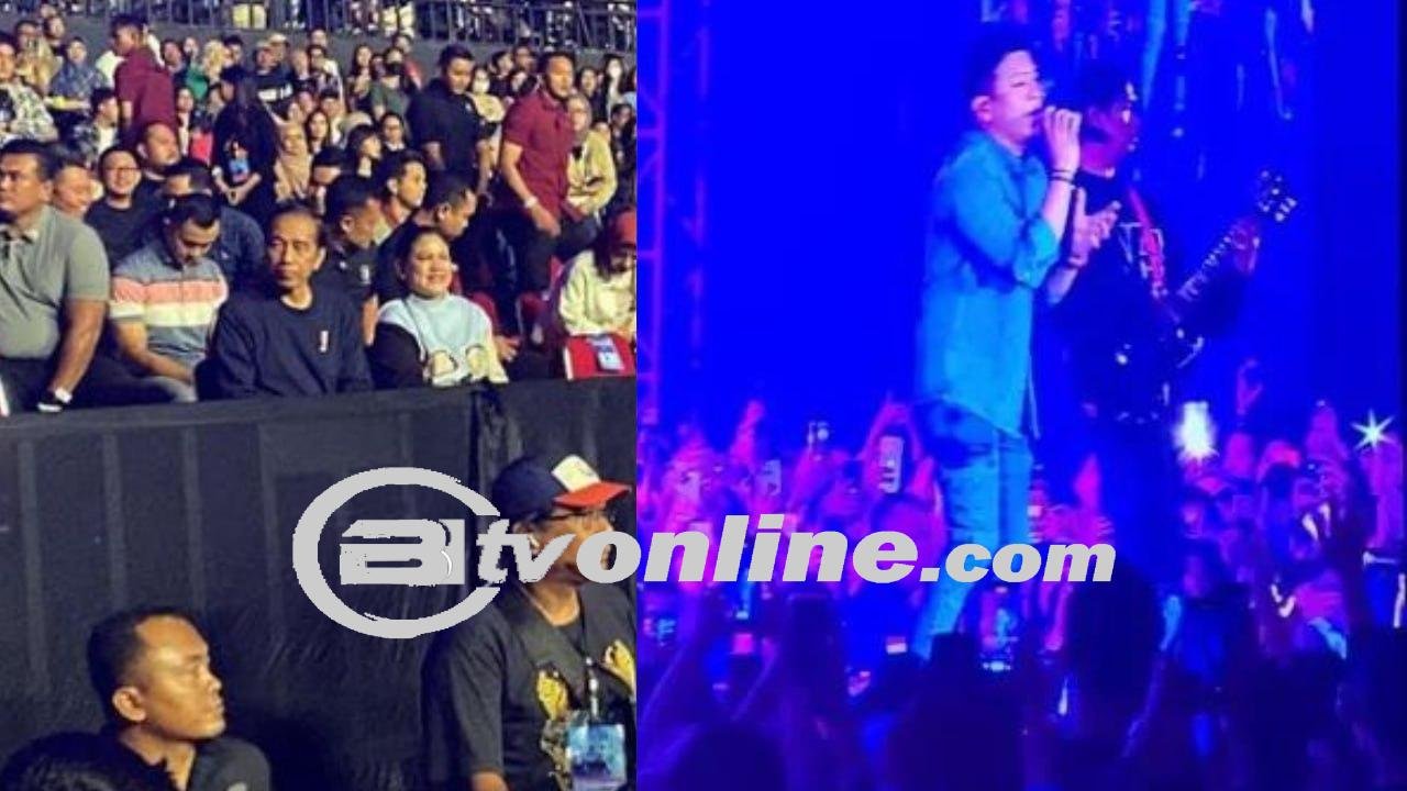 Presiden Jokowi dan Ibu Iriana Hadiri Konser NOAH