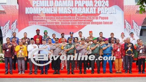 Kapolri dan Panglima TNI Deklarasi Pemilu Damai Bersama Elemen Masyarakat Maluku
