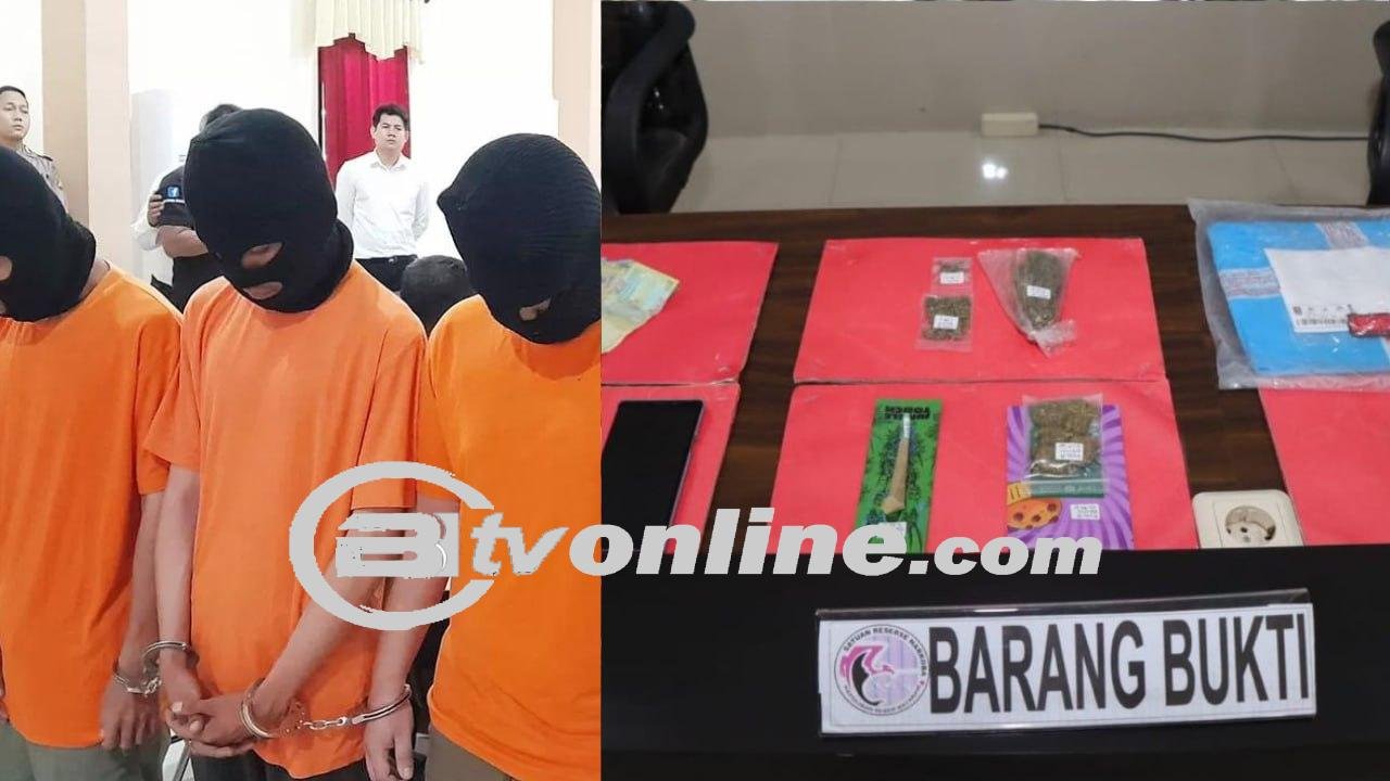 Beli Ganja Secara Online dari Prancis, 3 Mahasiswa Dibekuk di Mataram