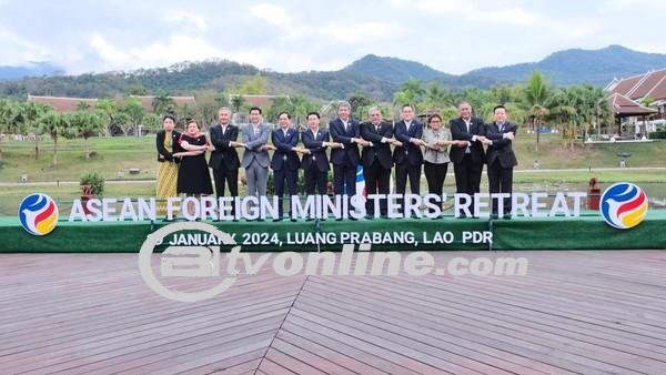 Para Menlu ASEAN Sepakat Untuk Lanjutkan Hasil Keketuaan RI di KTT ASEAN Laos 2024