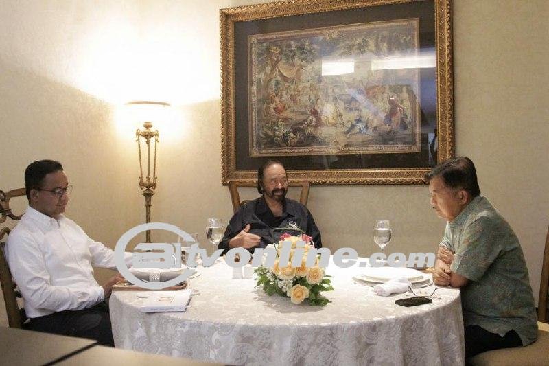 Anies, Surya Paloh, dan JK Makan Siang Bareng di Bandung, Bahas Situasi Kebangsaan