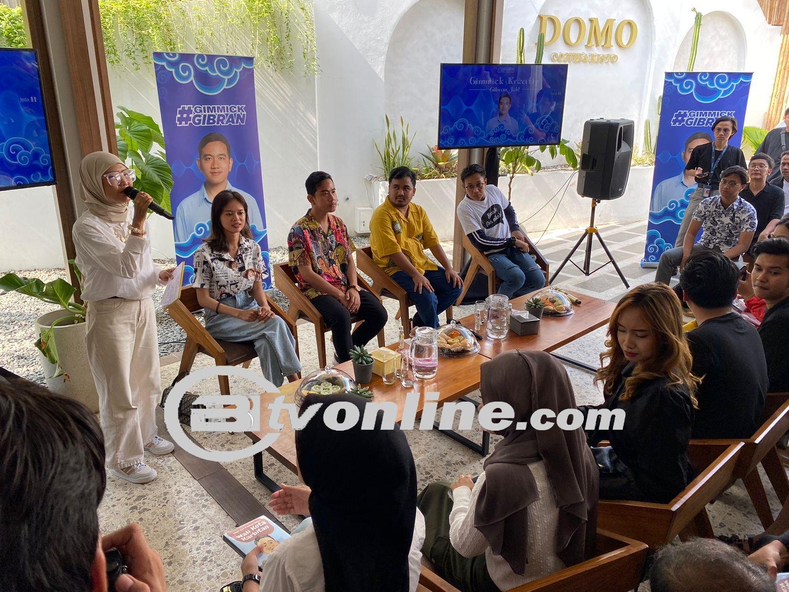 Gibran Hadiri Dialog Dengan Komunitas Anak Muda dan Influencer di Cirebon