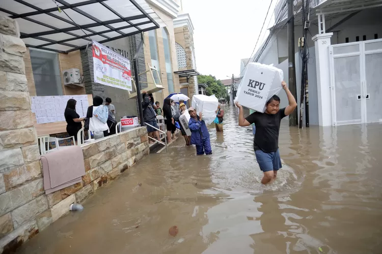 KPU Jakut Gelar Pencoblosan Lanjutan di 17 TPS Terdampak Banjir pada 18 Februari