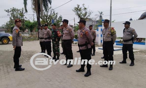 Personil Polri-TNI Awasi Perjalanan Kotak Suara Menuju Kecamatan Bilah Hulu, Labuhan Batu