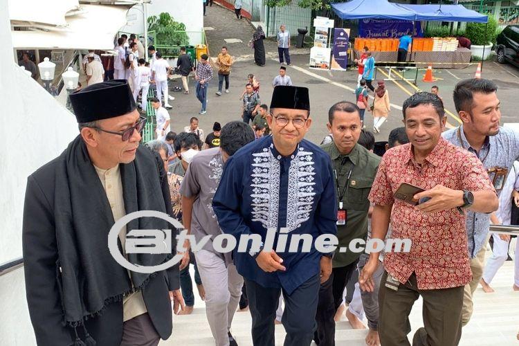 2 Hari Setelah Pencoblosan, Anies Shalat Jumat di Masjid Al Azhar