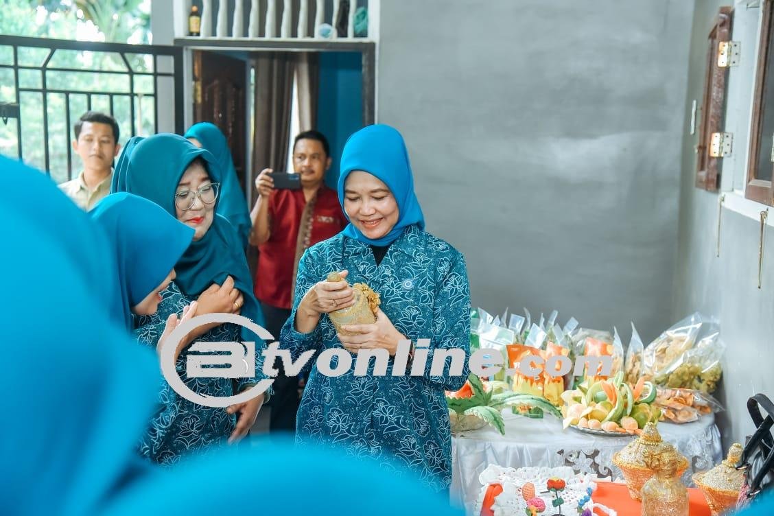 Lakukan Pembinaan UP2K, PJ Ketua TP PKK Batu Bara Apresiasi Kemasan UMKM Desa Bangun Sari