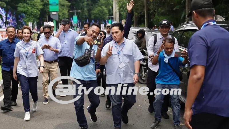 Ramainya Kampanye Akbar Prabowo-Gibran di GBK yang Dihadiri oleh Erick Thohir