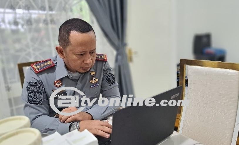 Lapas Kelas IIA Labuhan Ruku Kanwil Kemenkumham Sumut Ikuti Sosialisasi Tata Cara Pelaksanan PPK dari Ditjenpas