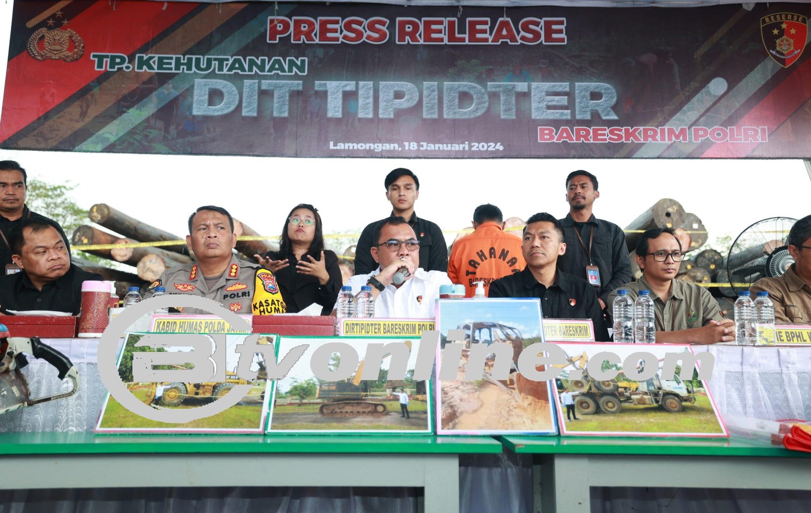 Bareskrim Polri Rampungkan Kasus Illegal Logging di Kalimantan Tengah