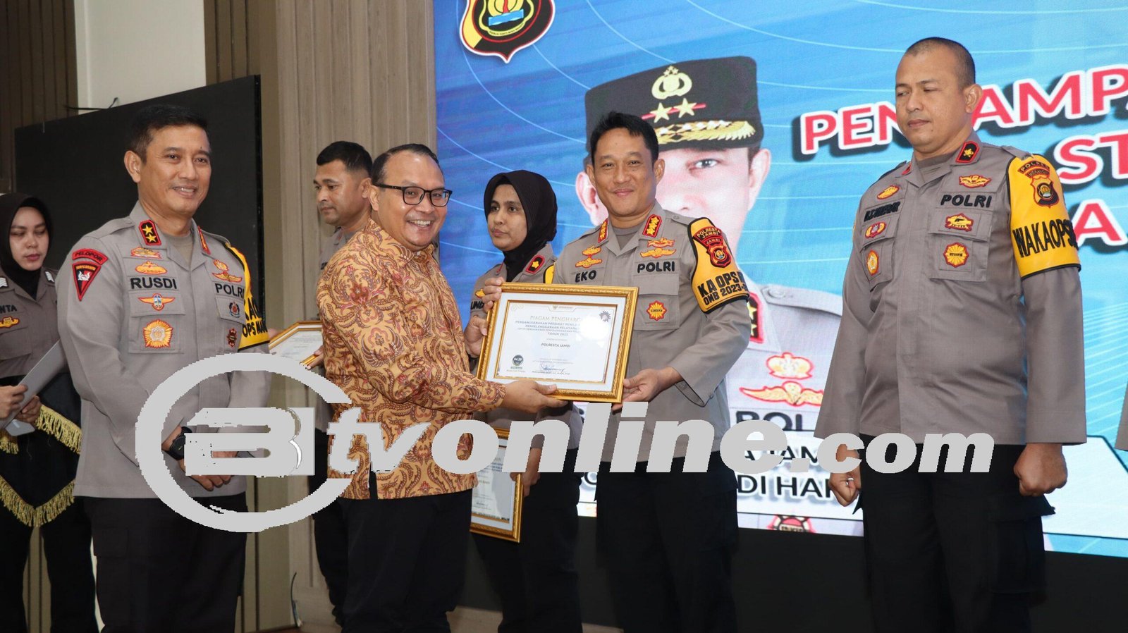 Polresta Jambi meraih nilai 84,29% Standar Pelayanan Publik dari Ombudsman RI