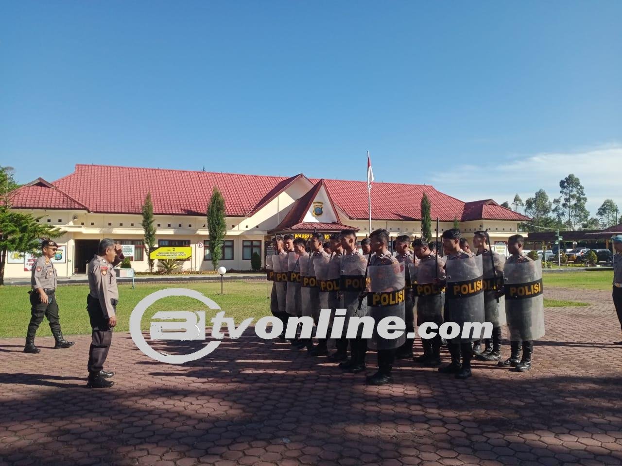 Kapolres Humbahas Intensifkan Pelatihan Dalmas Jelang Pemilu 2024