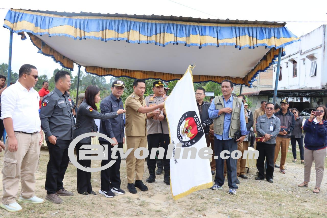 Kapolres Humbahas Kawal Ketat Pelepasan Distribusi Logistik Pemilu Tahun 2024