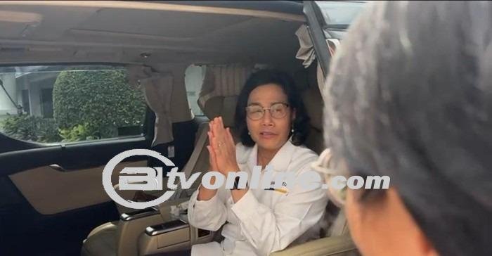 Menteri Keuangan Sri Mulyani Rapatkan Internal dengan Presiden Jokowi di Istana