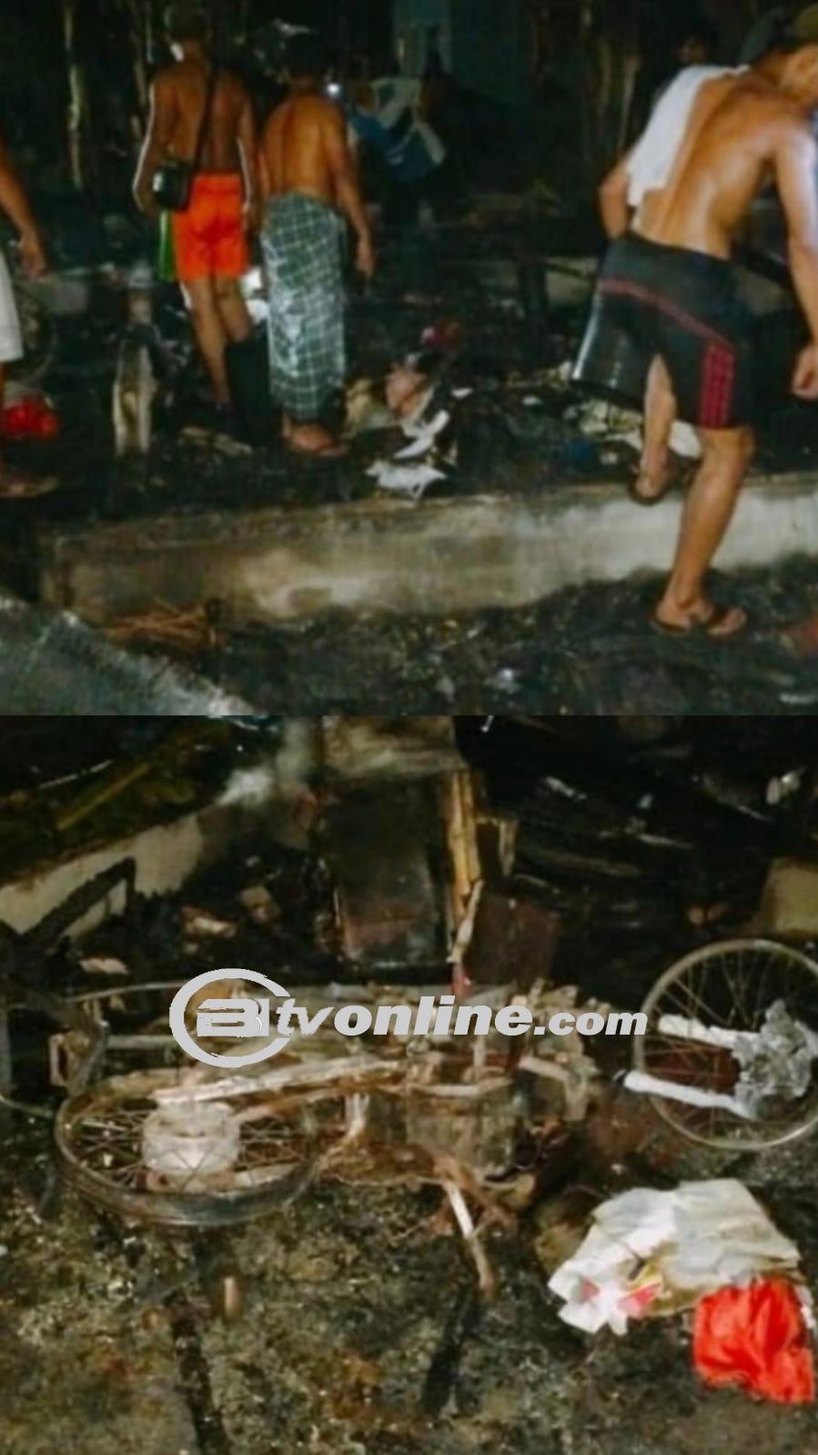 Lupa Matikan Anti Nyamuk, Rumah dan Motor Buruh Tani di Sergai Ludes Terbakar