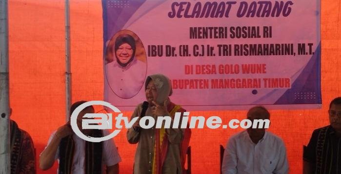 Risma Ajak Warga di NTT Tak Tinggalkan Kampung Halaman, Kemensos Akan Bantu Buka Usaha