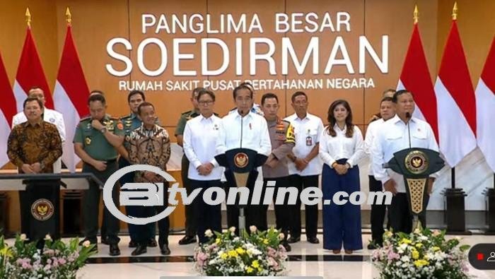 Prabowo Dampingi Presiden Jokowi Resmikan RS PPN Panglima Besar Soedirman