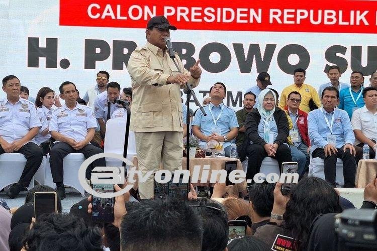 Kampanye Bersama Demokrat , Prabowo Yakini Menang Satu Putaran