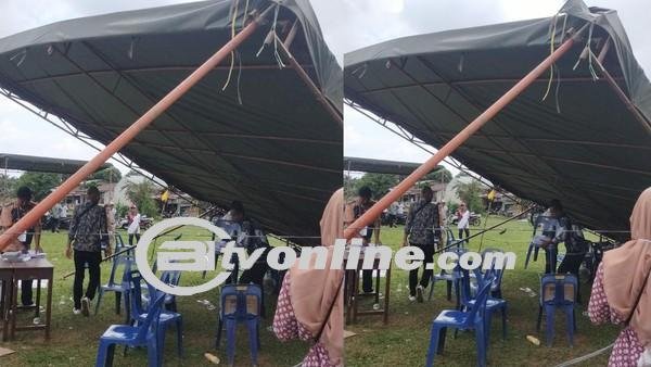 Robohnya Tenda TPS di Deli Serdang, Saksi Partai Tertimpa Besi