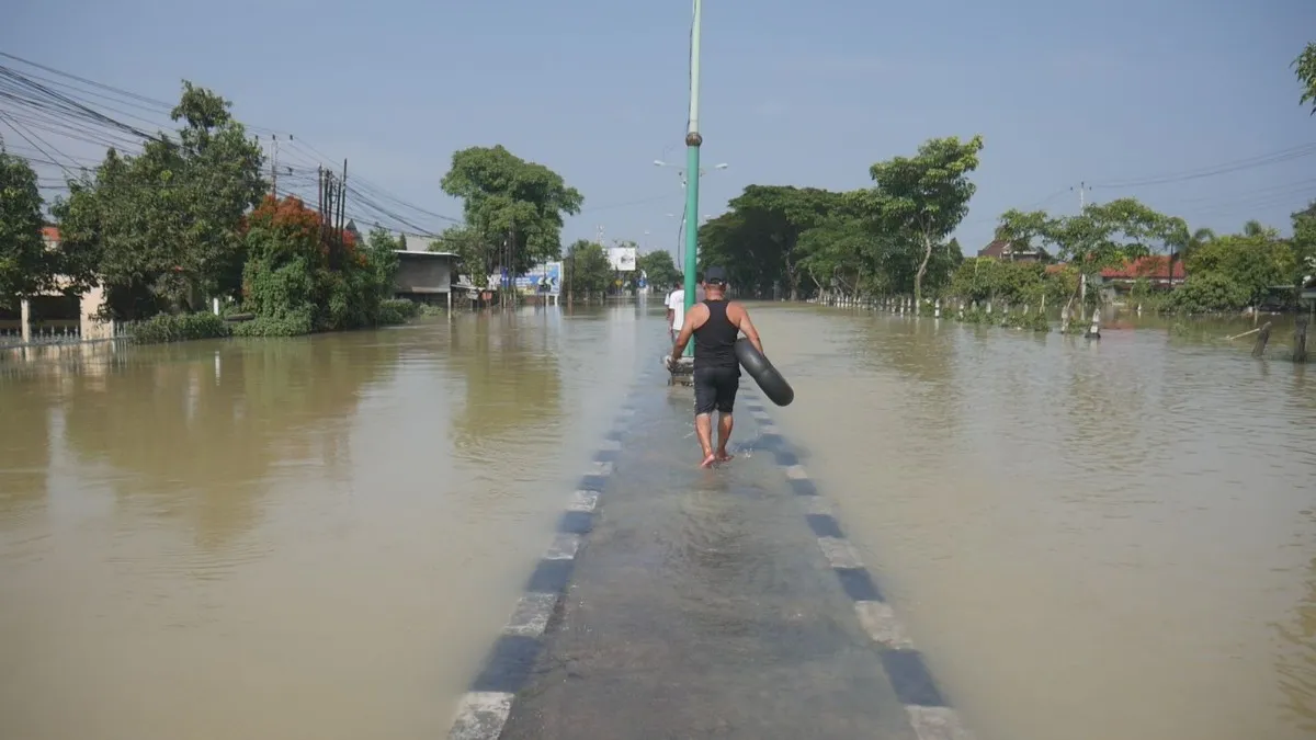 Banjir Karanganyar Demak Surut Setelah Mencapai Tinggi 3 Meter