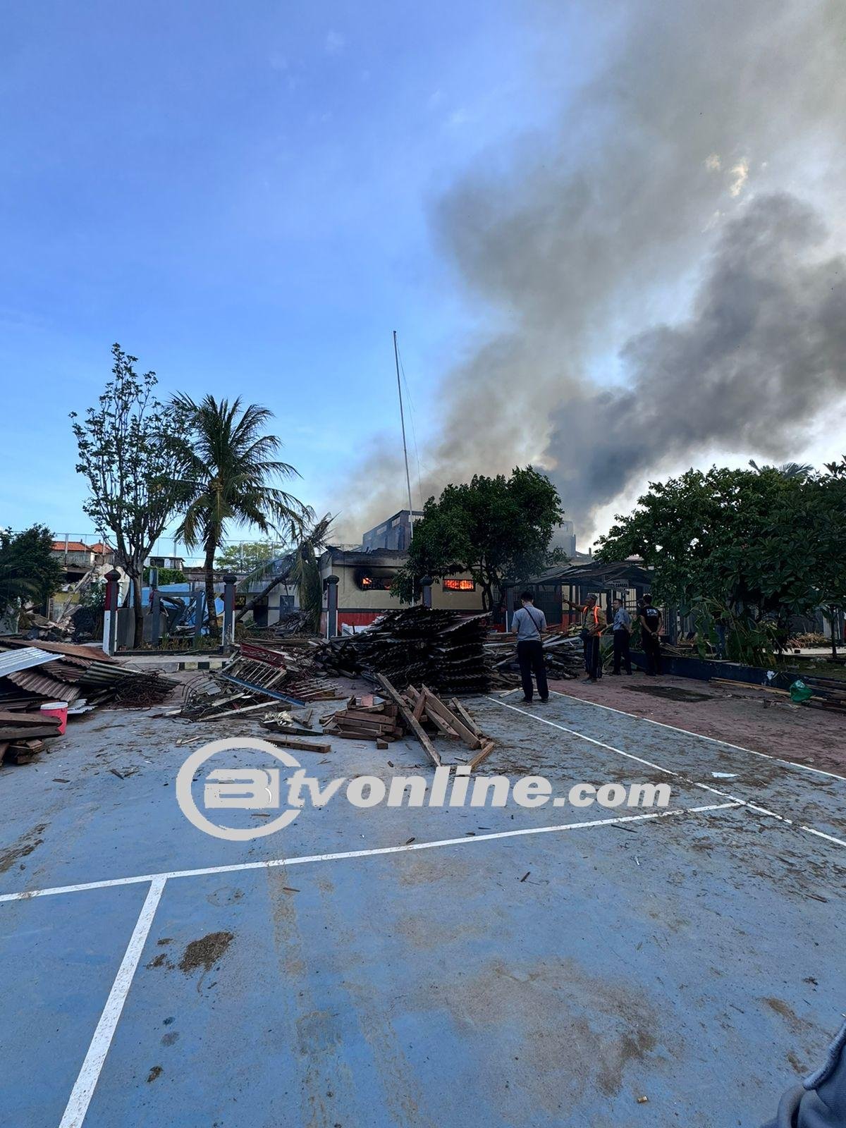 Kalapas kerobokan : blok yang terbakar merupakan bangunan kosong bekas blok hunian yang sedang dibongkar