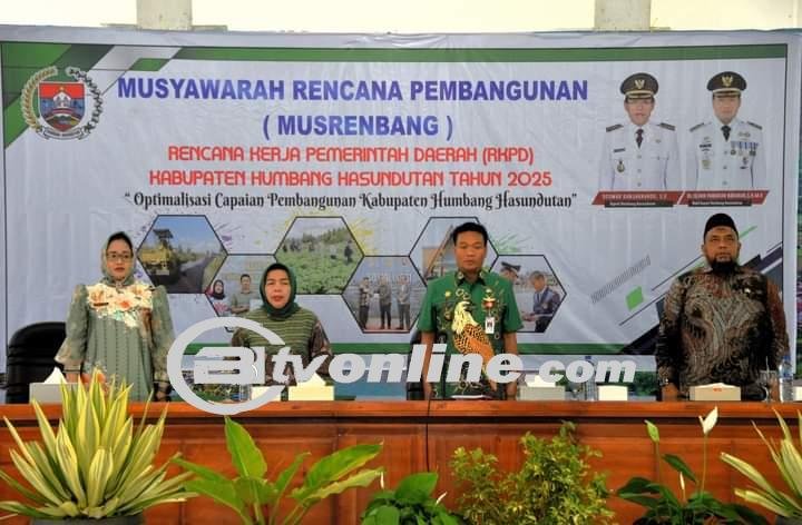 Wakil Bupati Humbahas Buka Musrenbang RKPD Tahun 2025
