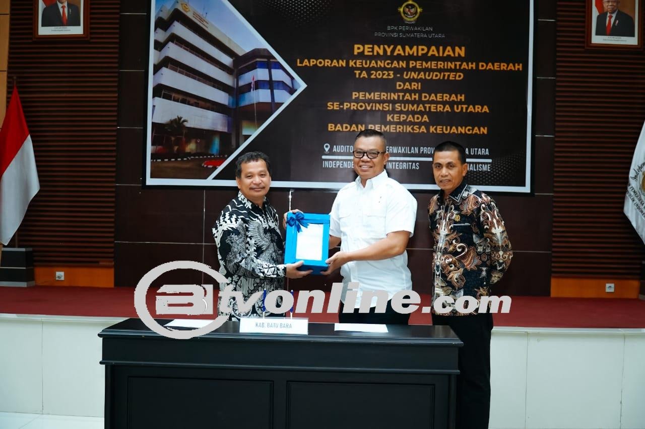 Pemkab Batu Bara Serahkan LKPD Anaudited TA 2023 pada BPK RI