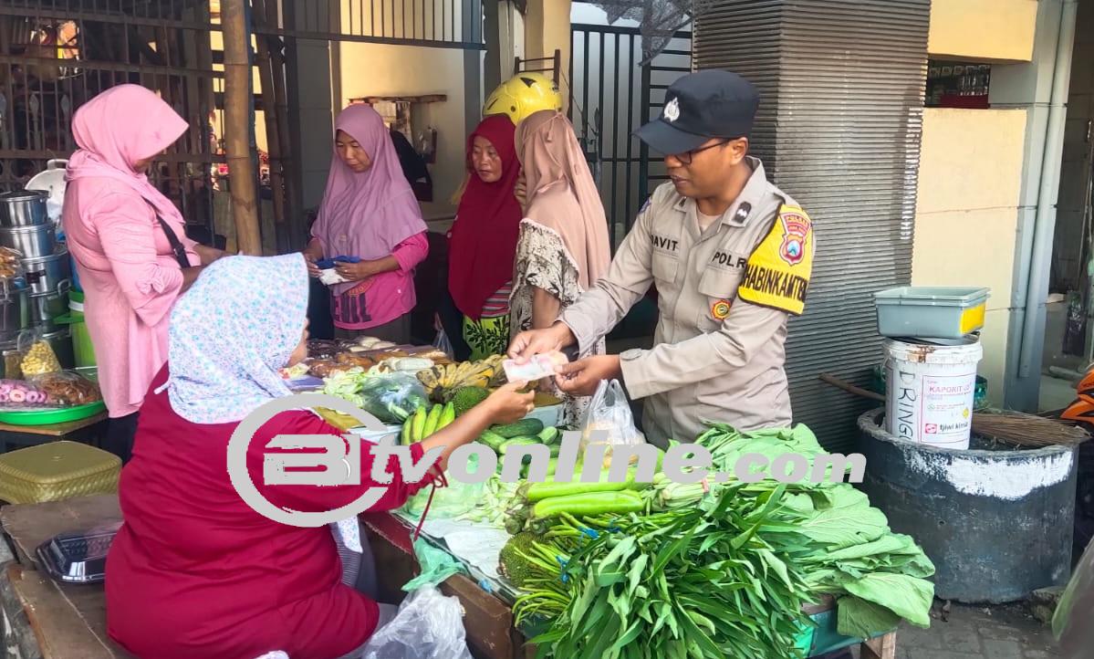 Polsek Pondok Aren Imbau Pedagang Waspada Uang Palsu di Pasar